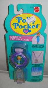 RARE Mattel Polly Pocket Midge In Her Necklace  