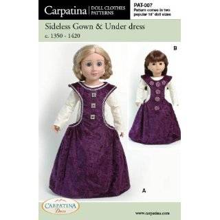   Sizes For 18 American Girl Dolls and for 18 Slim Carpatina Dolls