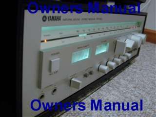 YAMAHA CR 840 RECEIVER OWNERS MANUAL   