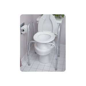   Commode, As a Toilet Safety Frame or As a Raised Toilet Seat with Arms