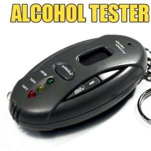  Portable Alcohol Test Tester Breathalyzer Keyring Health 
