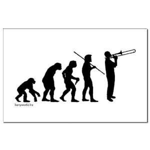  Trombone Evolution Funny Mini Poster Print by  