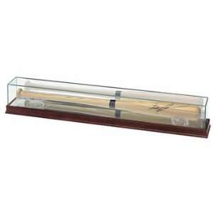  Baseball Bat Display Case   Glass with Cherrywood Base by Ultra 
