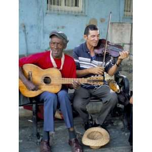 Musicians Playing Salsa, Santiago De Cuba, Cuba, West Indies, Central 