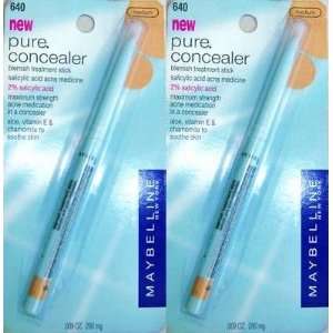 Maybelline Pure Concealer Blemish Treatment Stick   #640 MEDIUM (Qty 