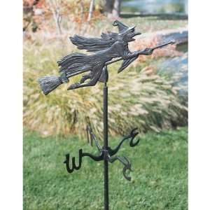   Mystical Wicked Witch Metal Weathervane Garden Stake